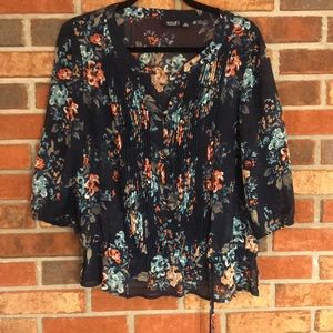 Petite Quarter Sleeve Blouse